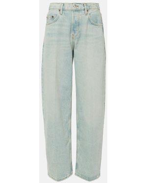 RE/DONE Mid-Rise Straight Jeans - Blue
