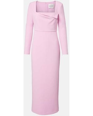 Roland Mouret Crepe Midi Dress - Pink
