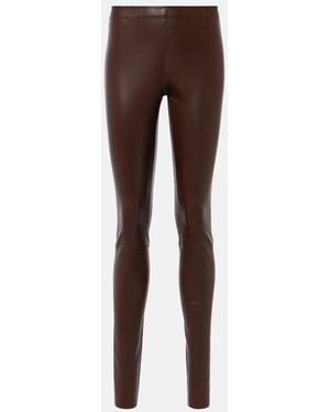 Stouls Carolyn Leather Pants - Brown
