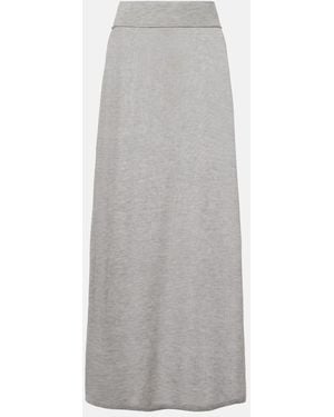 TOTEME Knitted Maxi Skirt - Grey