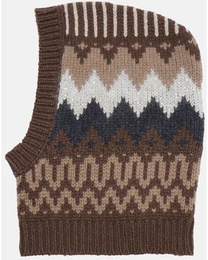 Brunello Cucinelli Cashmere Hood - Brown
