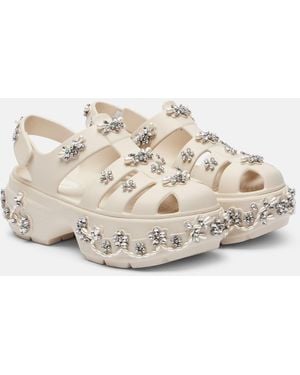 Simone Rocha X Crocs Stomp Fisherman Platform Sandals - Natural