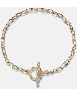 David Yurman Dy Madison 18Kt Chain Bracelet With Diamonds - Metallic