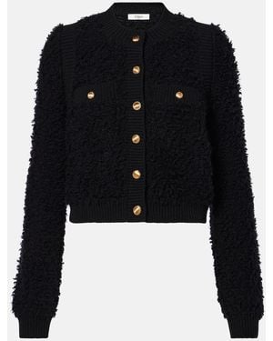 Chloé Cropped Tweed Jacket - Black