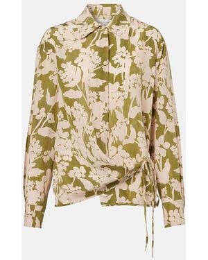 Victoria Beckham Tie-Detail Blouse - Brown
