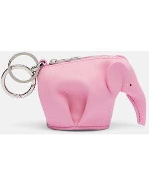 Loewe Leather Bag Charm - Pink