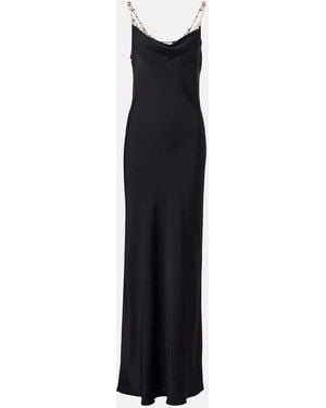 Rabanne Chain-Detail Gown - Black