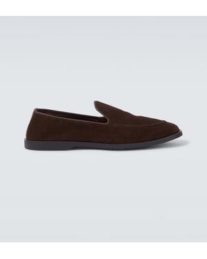 George Cleverley Cornwall Suede Loafers - Brown