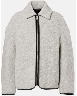JW Anderson Wool And Cotton-Blend Jacket - Grey