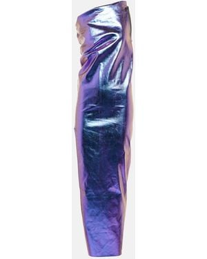 Rick Owens Athena Arrowhead' Light Long Dress in Blue | Lyst