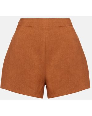 Posse Perri Linen Shorts - Brown