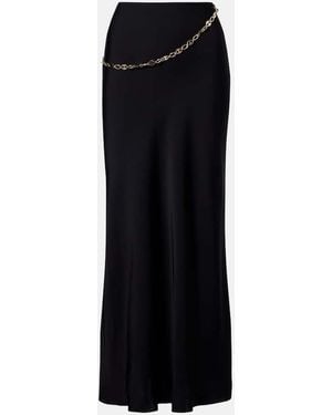 Rabanne Chain-Detail Maxi Skirt - Black
