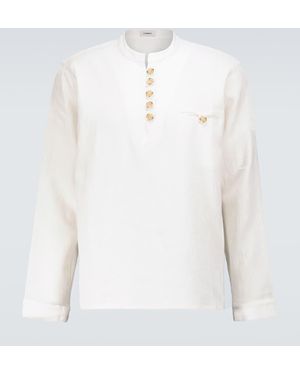 Commas Artist Linen And Ramie Shirt - White