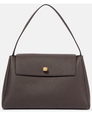 KHAITE Audrey Leather Tote Bag - Brown
