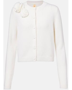 Jardin Des Orangers Wool And Cashmere Cardigan - White