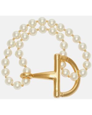 Gucci Faux Pearl Bracelet - Metallic