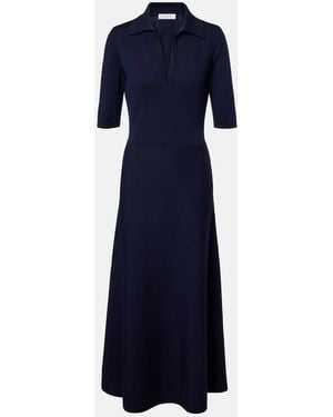 Gabriela Hearst Wool, Silk, And Cashmere Maxi Dress - Blue