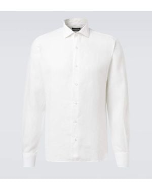 Thom Sweeney Linen Shirt - White