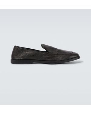 George Cleverley Cornwall Leather Loafers - Black