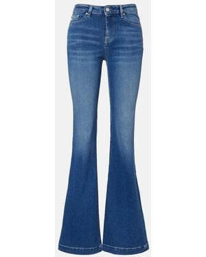 AG Jeans Tropea High-Rise Flare Jeans - Blue