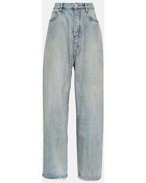 Balenciaga Mid-Rise Wide-Leg Jeans - Blue