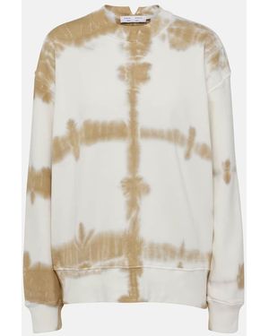Proenza Schouler Label Blake Tie-Dye Cotton Sweatshirt - White
