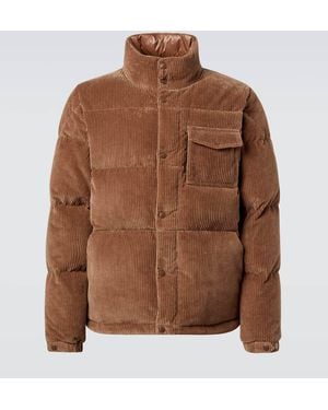 Moncler Serrant Cotton Corduroy Down Jacket - Brown
