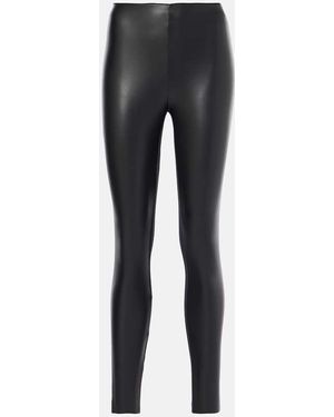 Wolford Jo Faux Leather Leggings - Grey