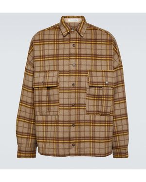 Frankie Shop Wool-Blend Overshirt - Brown