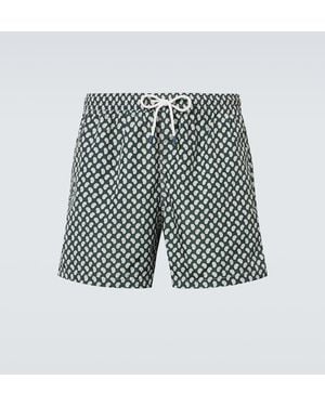 Fedeli Madeira Paisley Swim Trunks - Green