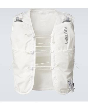 Satisfy Logo Running Vest - White