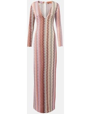 Missoni Zigzag Lame Gown - Pink