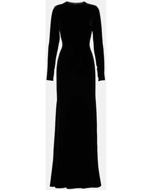 Dolce & Gabbana Velvet Gown - Black