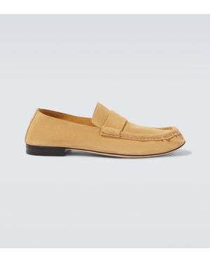 The Row Suede Loafers - Natural