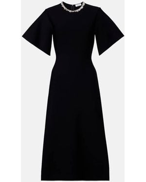 McQueen Embellished Cocktail Dress - Black