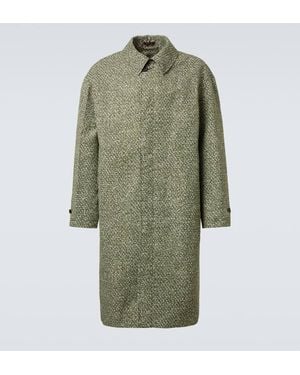Gucci Printed Poplin Car Coat - Green