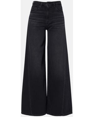 AG Jeans Helsinki High-Rise Wide-Leg Jeans - Blue