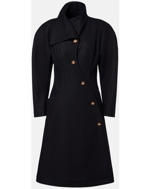 Vivienne Westwood Breeze Wool And Cashmere Coat - Black