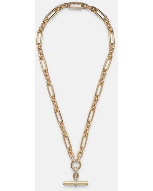 David Yurman Lexington 18Kt Chain Necklace With Diamonds - White