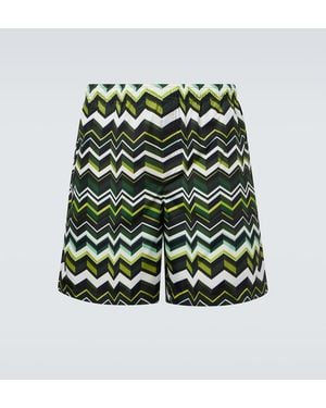 Missoni Zigzag Swim Trunks - Green