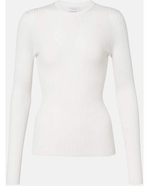 Gabriela Hearst Browning Cashmere And Silk Sweater - White