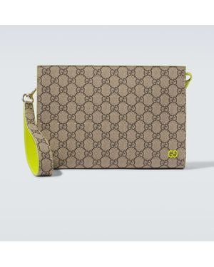 Gucci Gg Canvas Small Pouch - Metallic