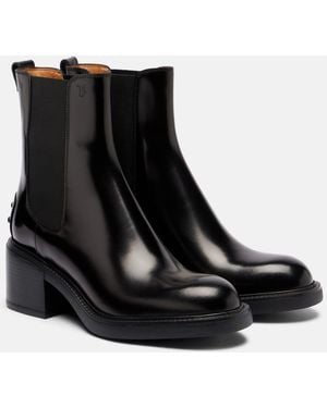 Tod's 60 Leather Chelsea Boots - Black