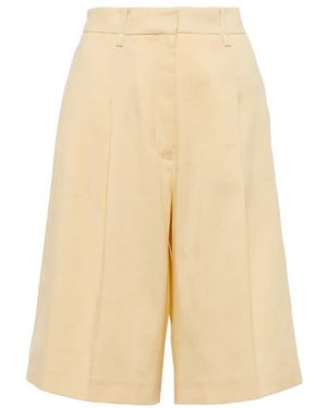 JOSEPH Tarah Linen-Blend Bermuda Shorts - Natural