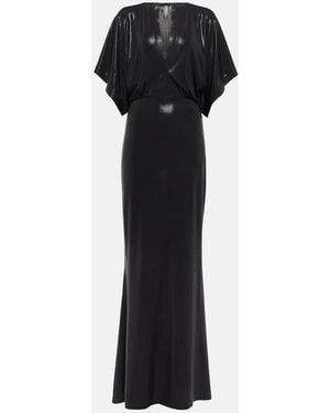 ワンピース Norma Kamali 'Low back racer fishtail' dress LOW BACK SLIP FISHTAIL GOWN – Lilac – Norma Kamali
