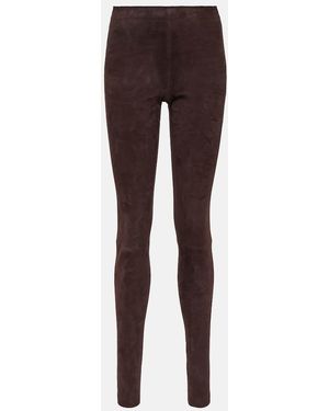 Stouls Carolyn Suede Leggings - Brown