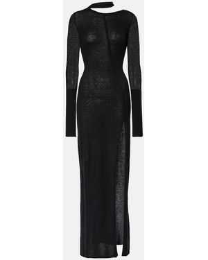 DIDU Wool Maxi Dress - Black