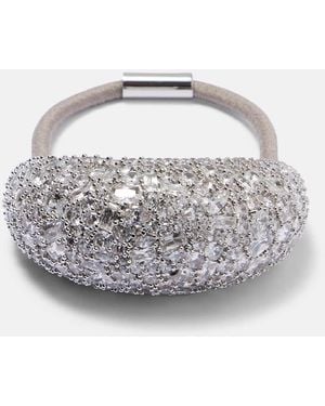 Jennifer Behr Czarina Embellished Hair Tie - Metallic