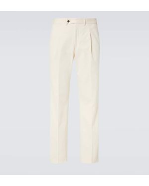 Saman Amel Amo Cotton Straight Pants - White