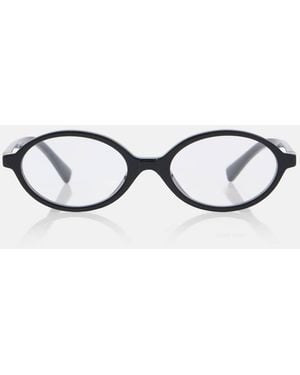 Miu Miu Miu Regard Oval Glasses - Brown